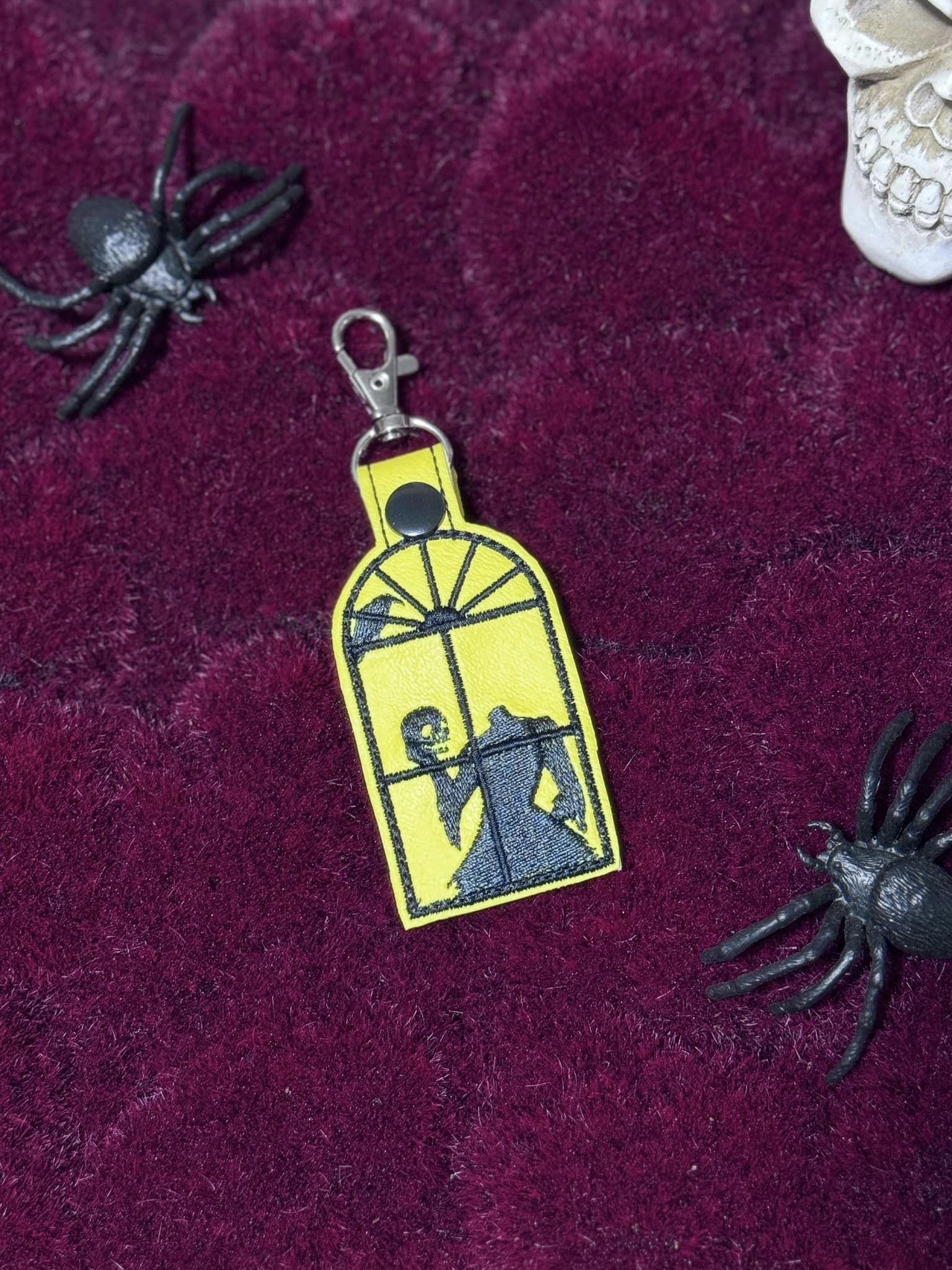 Haunted Window Headless Woman ITH fob machine embroidery design