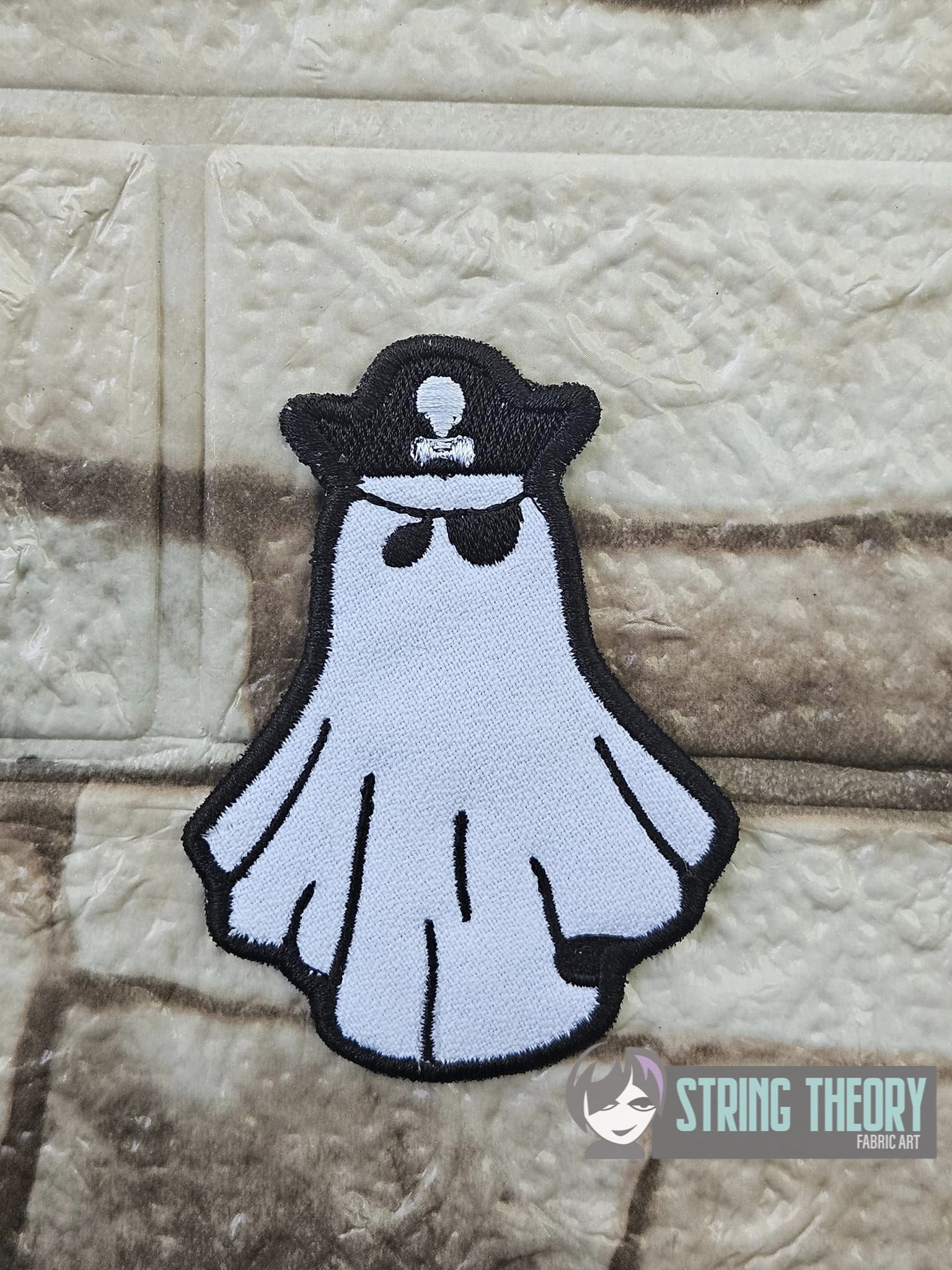 Pirate Ghost ITH patch machine embroidery design