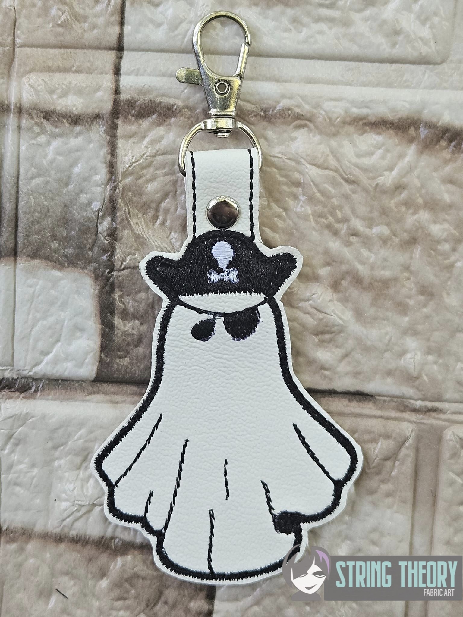 Pirate Ghost ITH fob machine embroidery design