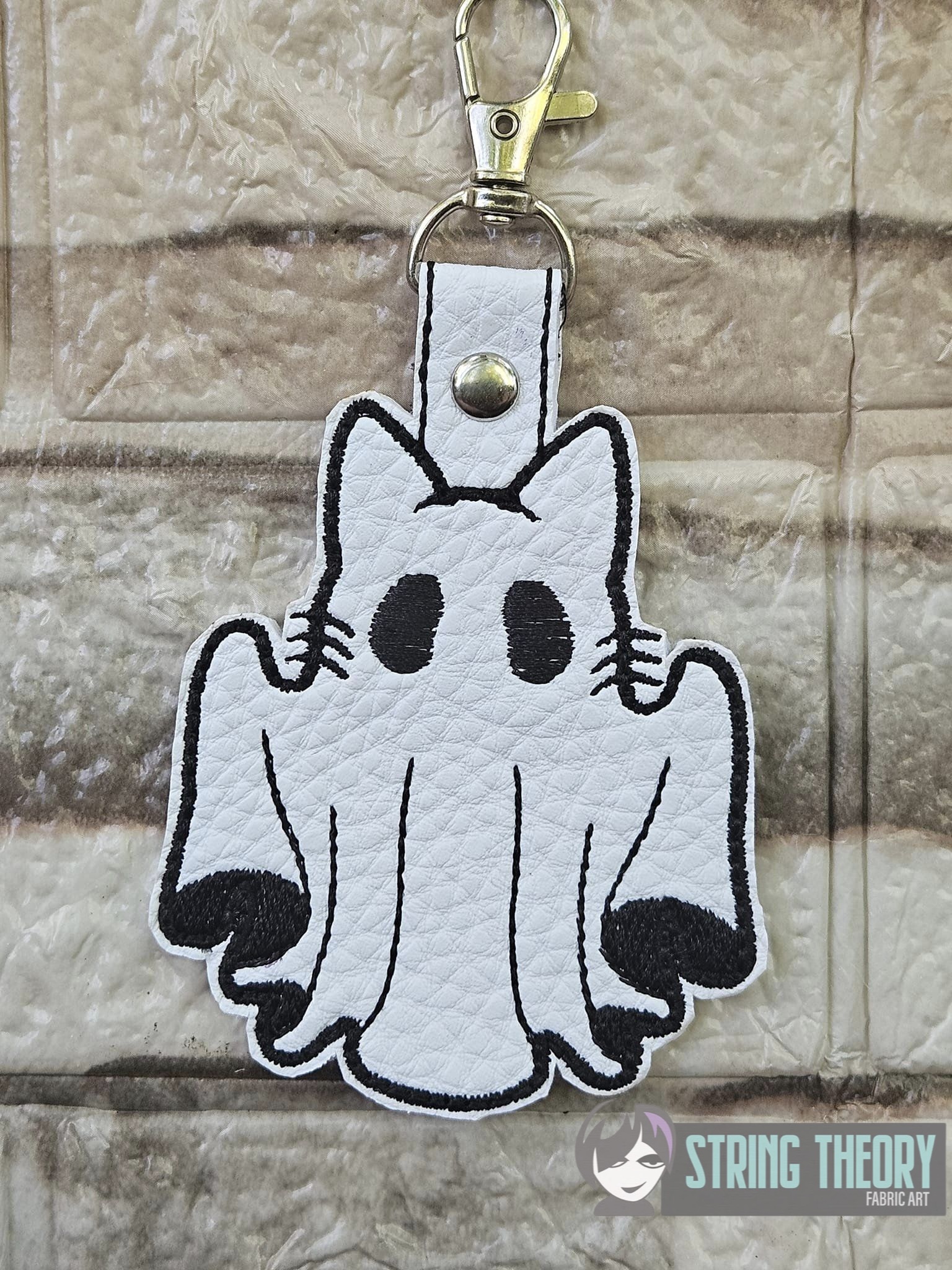 Hungry Ghost ITH patch machine embroidery design