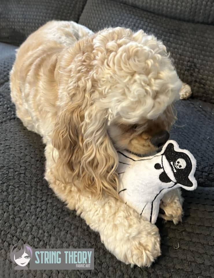 Pirate Ghost ITH stuffie machine embroidery design