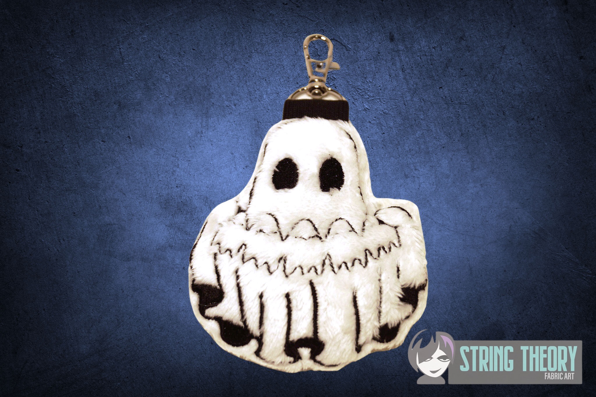 Cut Out Ghost ITH stuffie machine embroidery design