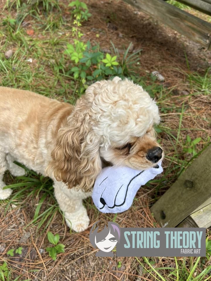 Hungry Ghost ITH stuffie machine embroidery design