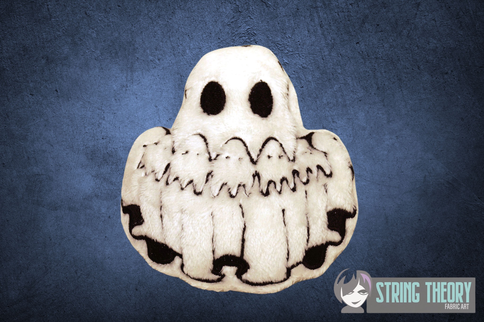 Cut Out Ghost ITH stuffie machine embroidery design