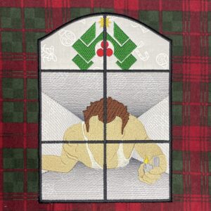 Fan of the Holiday Window 5 machine embroidery design