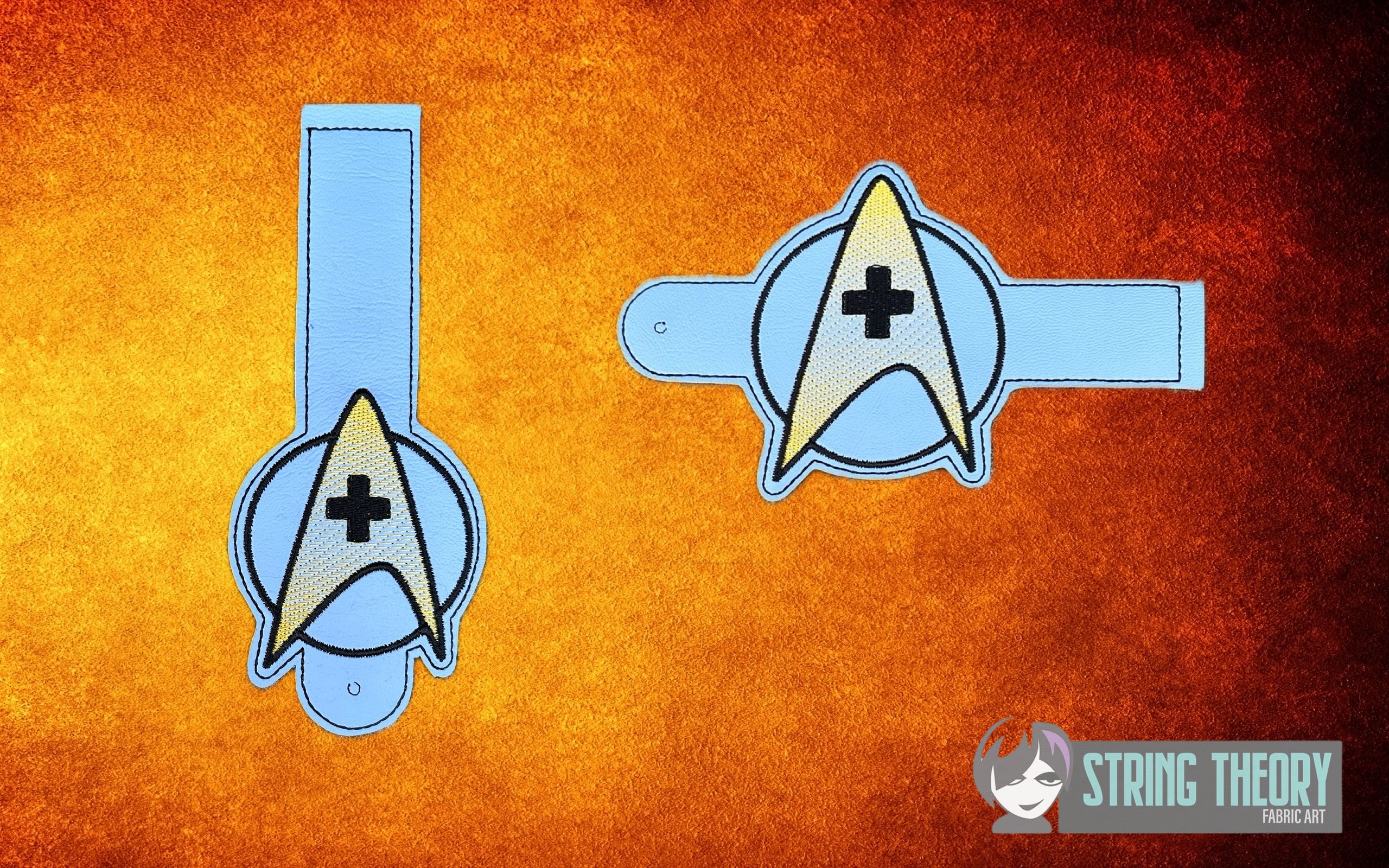 Star Trek Old School Medical ITH wallet tabs machine embroidery design