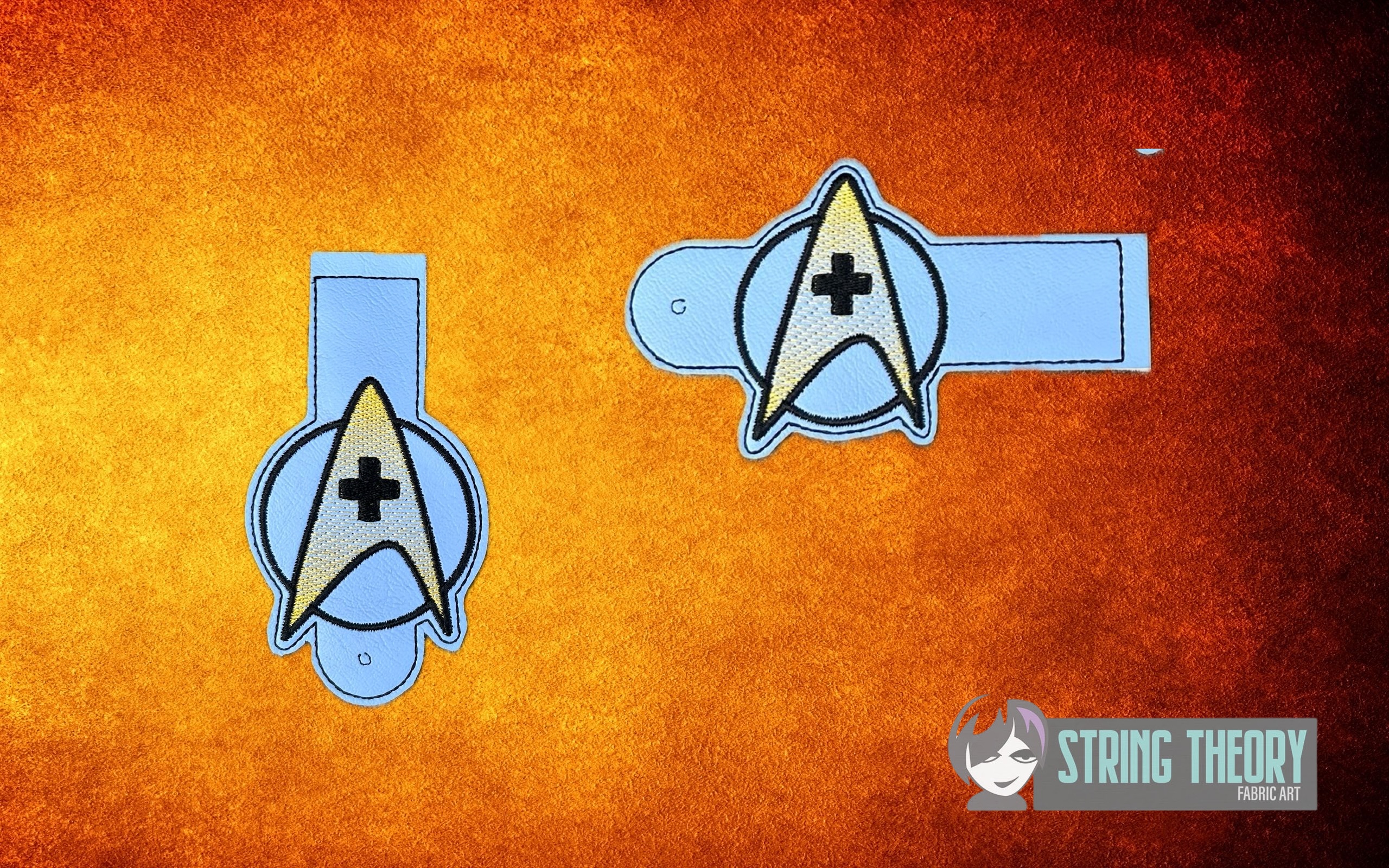 Star Trek Old School Medical ITH wallet tabs machine embroidery design
