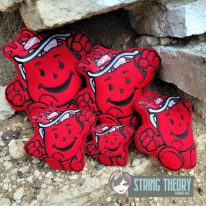 Cool Aid Man ITH stuffie machine embroidery design