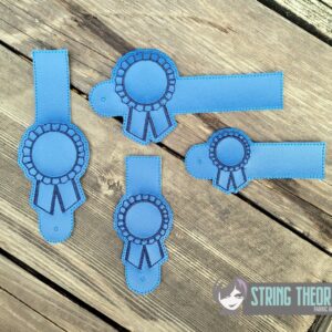 Blue Ribbon ITH wallet tabs machine embroidery design