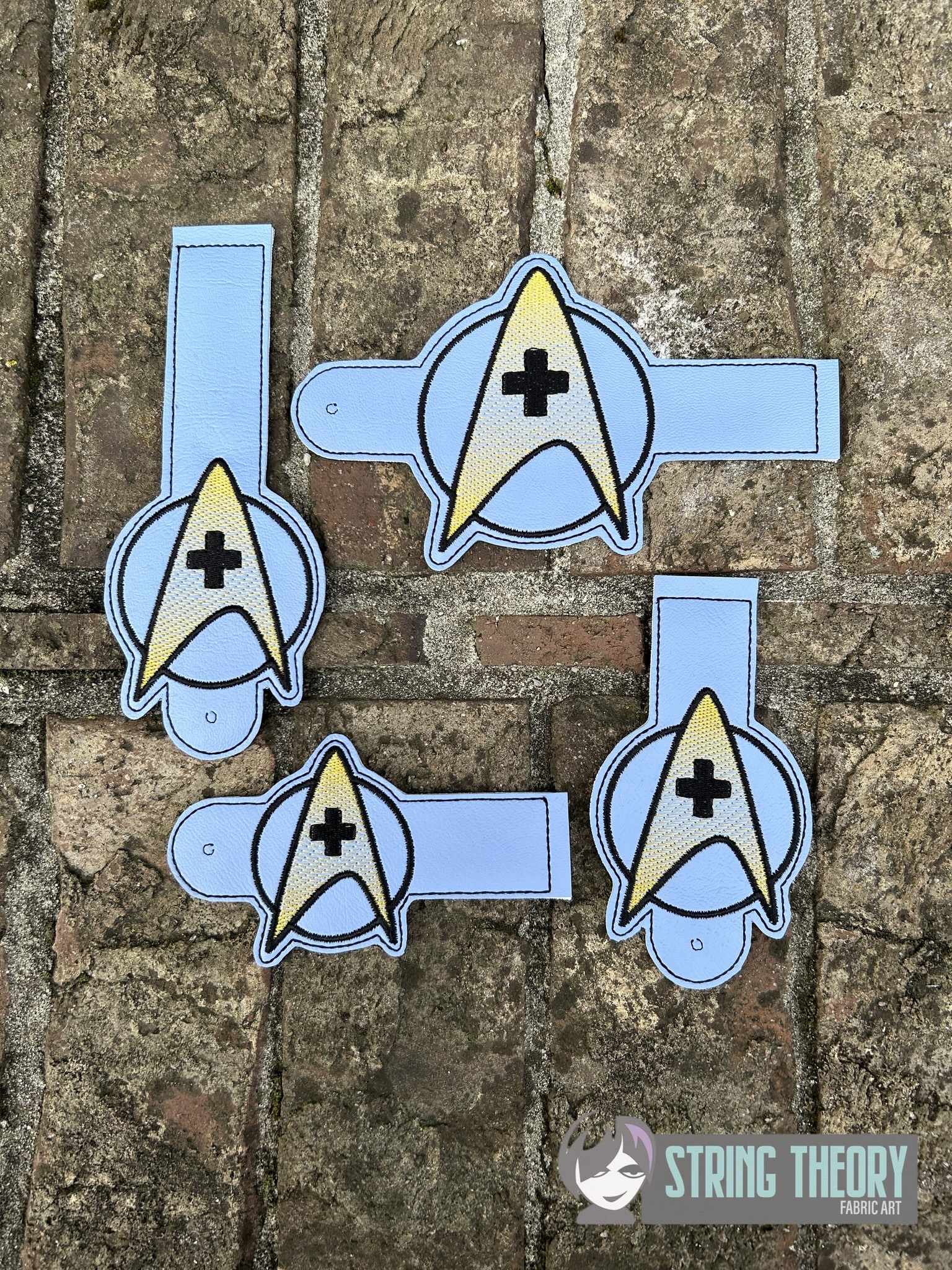 Star Trek Old School Science ITH wallet tabs machine embroidery design
