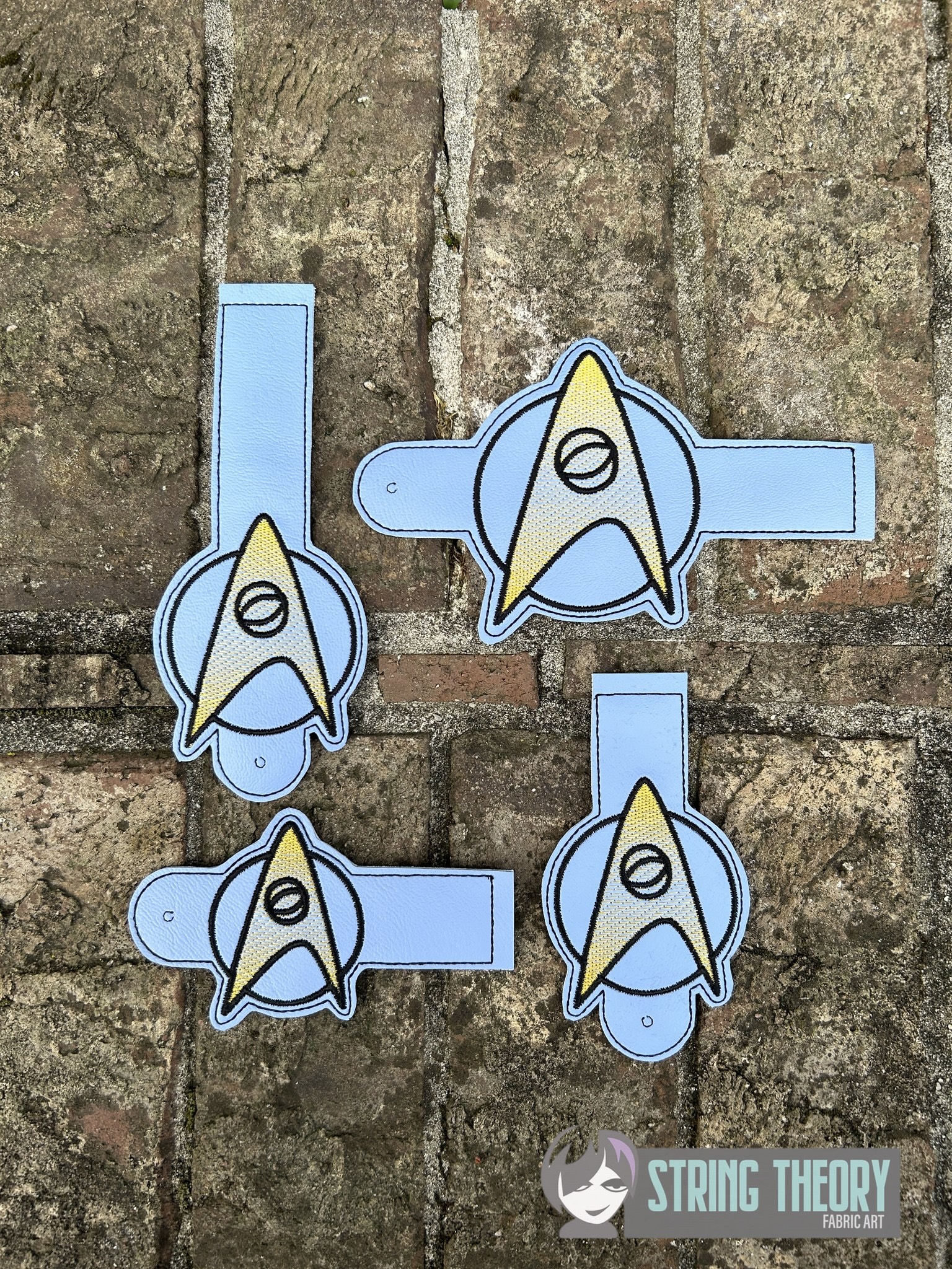 Star Trek Old School Science ITH wallet tabs machine embroidery design