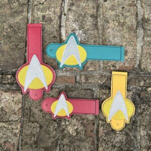 Star Trek New School ITH wallet tabs machine embroidery design
