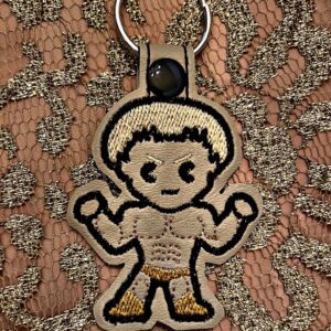 Rocky Horror Picture Show Rocky ITH fob machine embroidery design