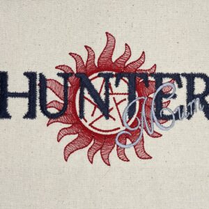 Supernatural Hunter mum machine embroidery design