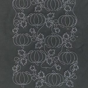 Pumpkin Quilt Stitch machine embroidery design