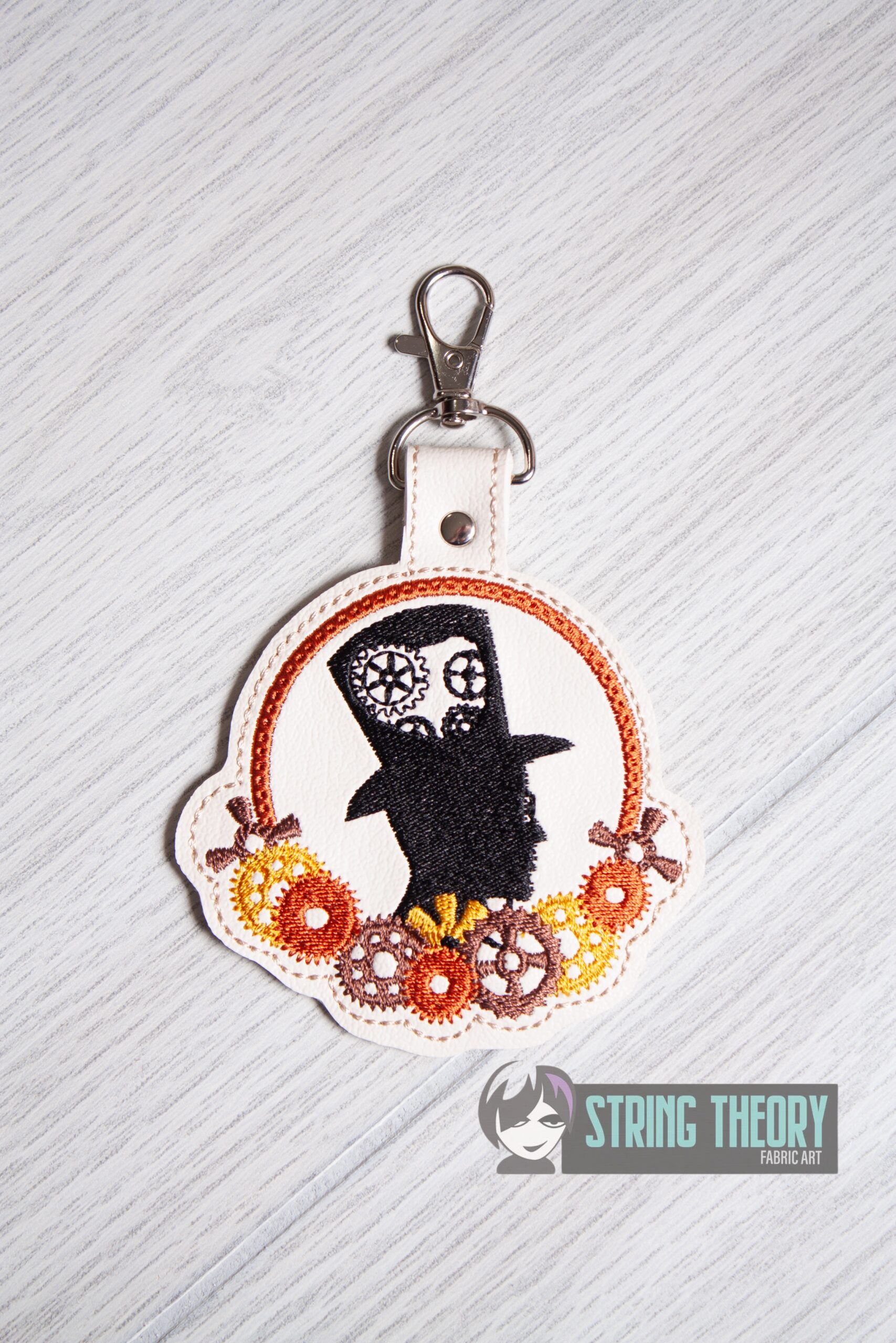 Sir Gearhead ITH fob machine embroidery design