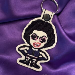 Rocky Horror Picture Show FrankNFurter ITH fob machine embroidery design