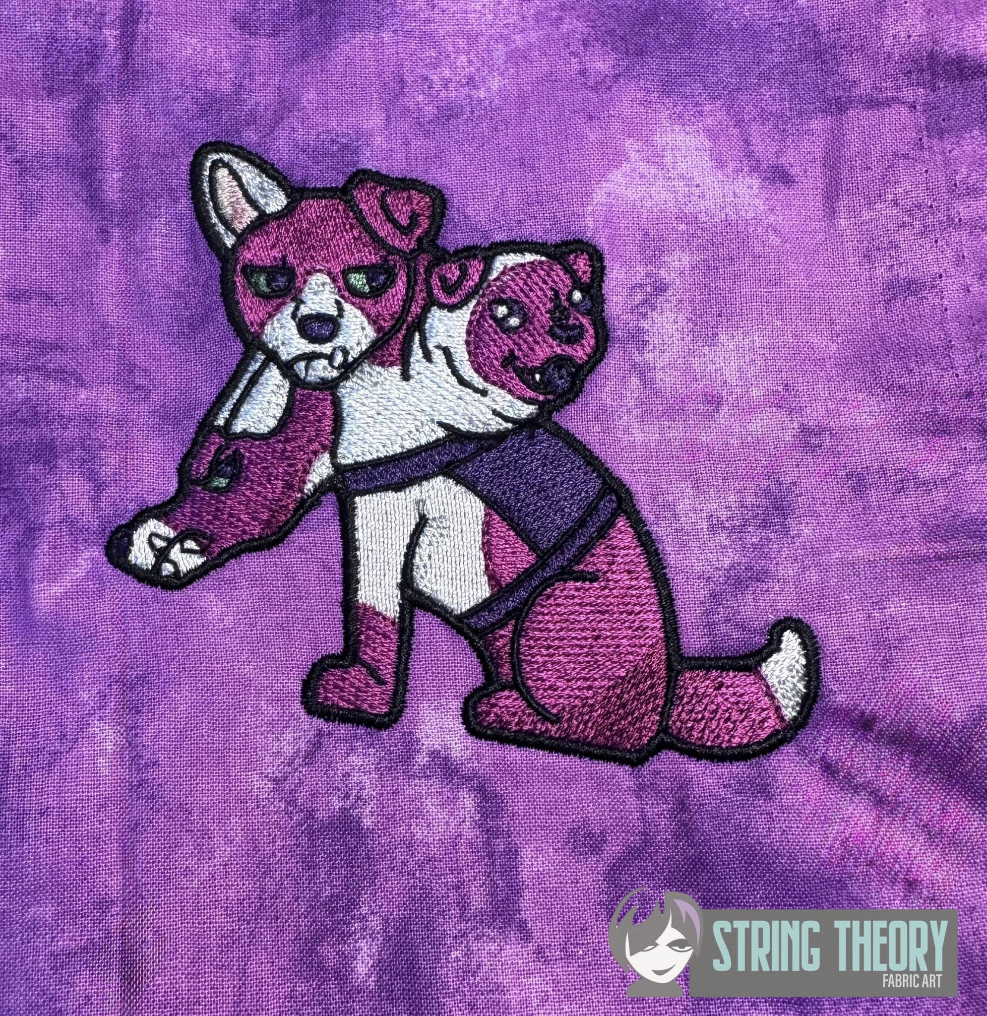 Yappy the Three Headed Dog machine embroidery pattern