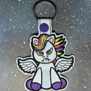 Flappy the Pegasus Bird ITH fob machine embroidery design