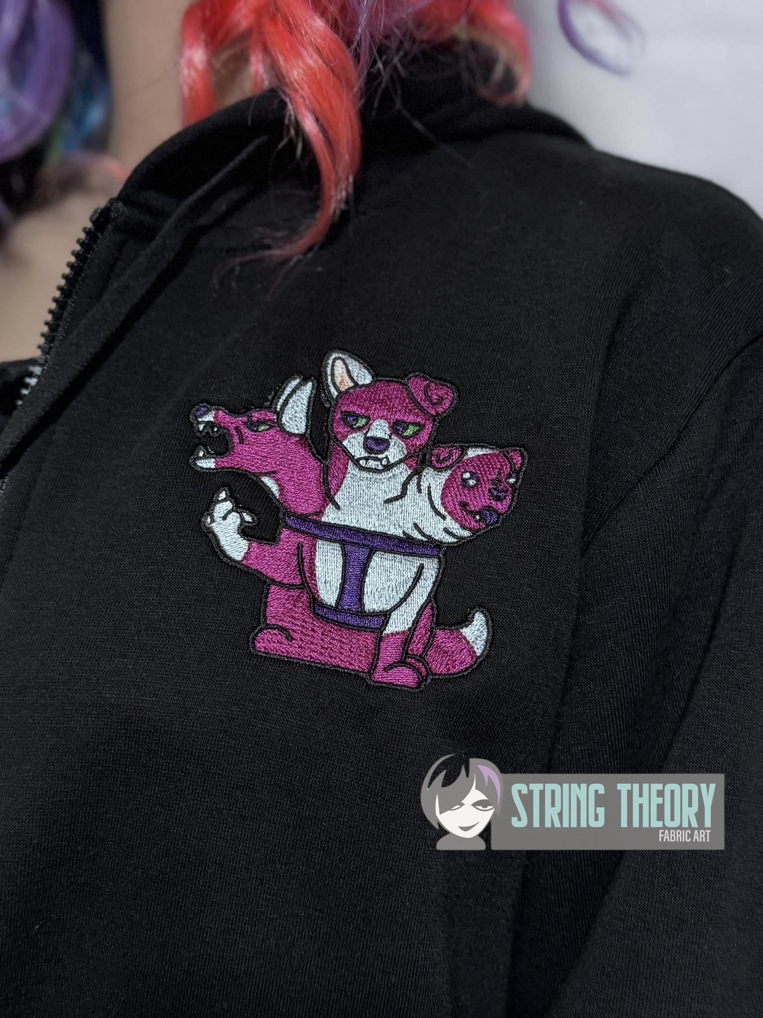 Yappy the Three Headed Dog machine embroidery pattern
