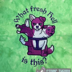 Yappy the Three Headed Dog machine embroidery pattern
