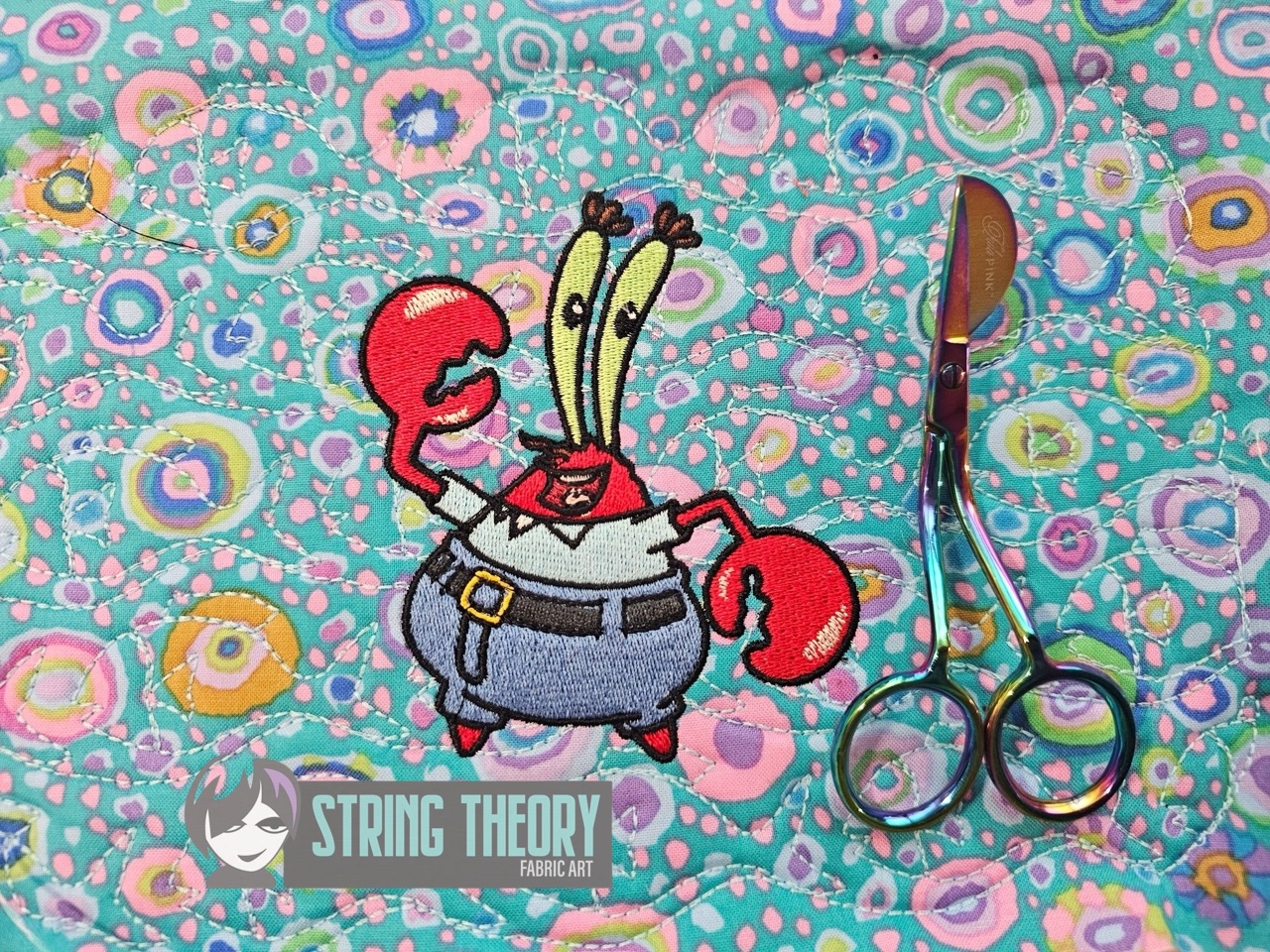 Mr. Krabs SpongeBob SquarePants Machine Embroidery Design