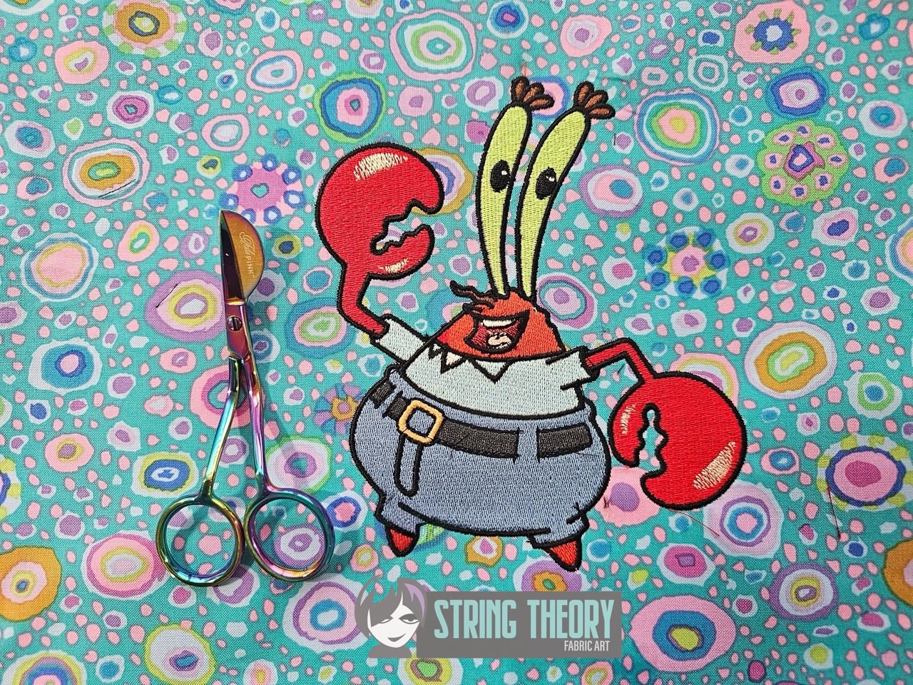 Mr. Krabs SpongeBob SquarePants Machine Embroidery Design