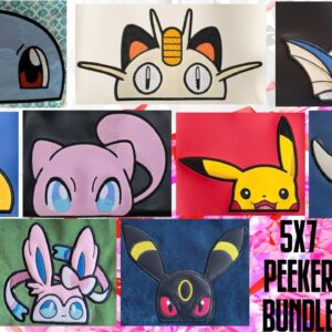 Pokemon Peeker Bargain Bunder 2 5x7 ITH machine embroidery designs
