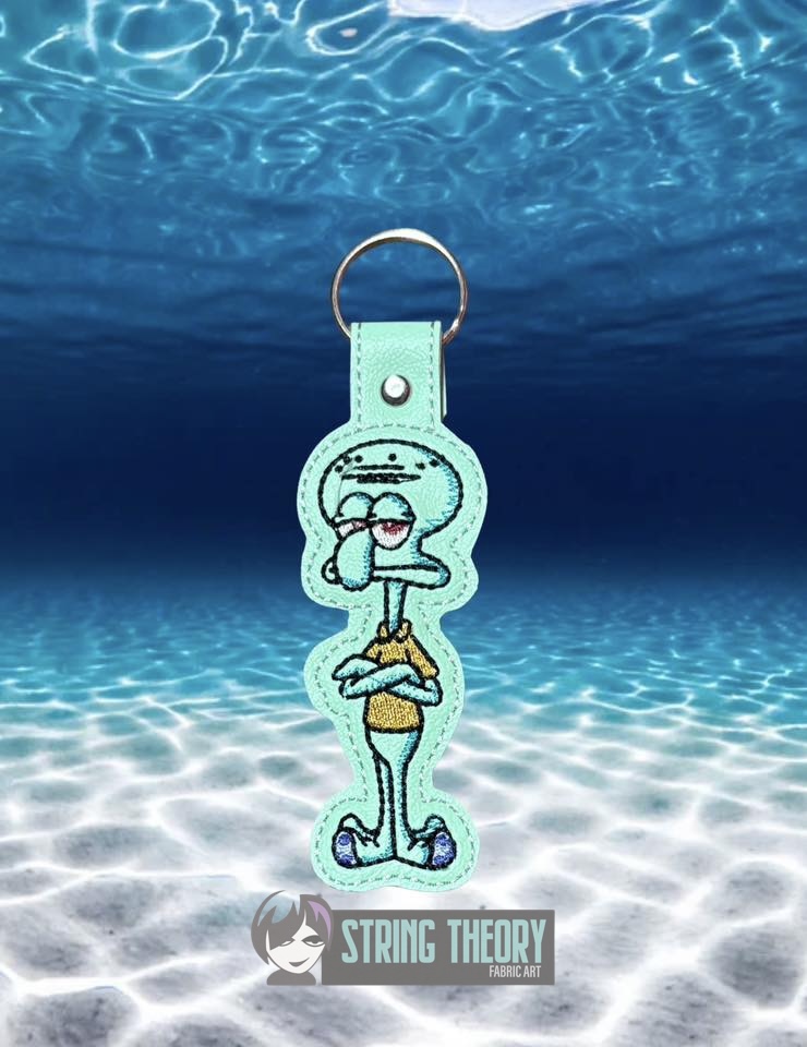 SpongeBob SquarePants Squidward ITH Machine Embroidery Design