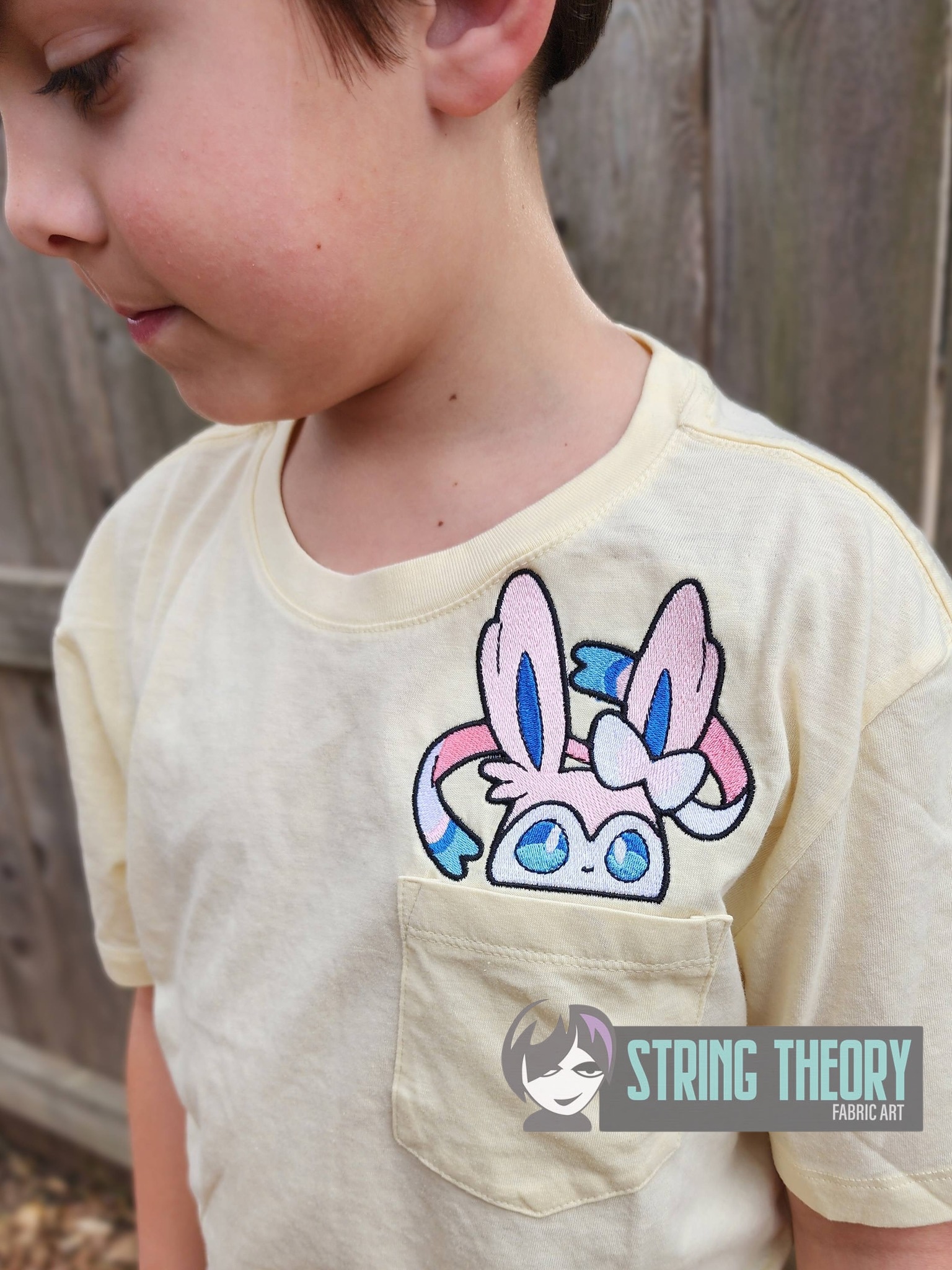 Sylveon peeker ITH machine embroidery design