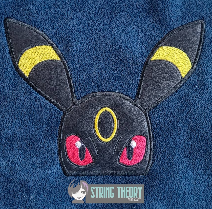 Umbreon peeker ITH machine embroidery design