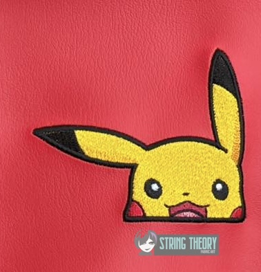 PIkachu peeker ITH machine embroidery design