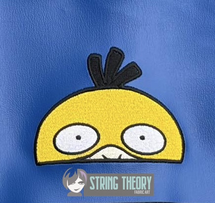 Psyduck peeker ITH machine embroidery design