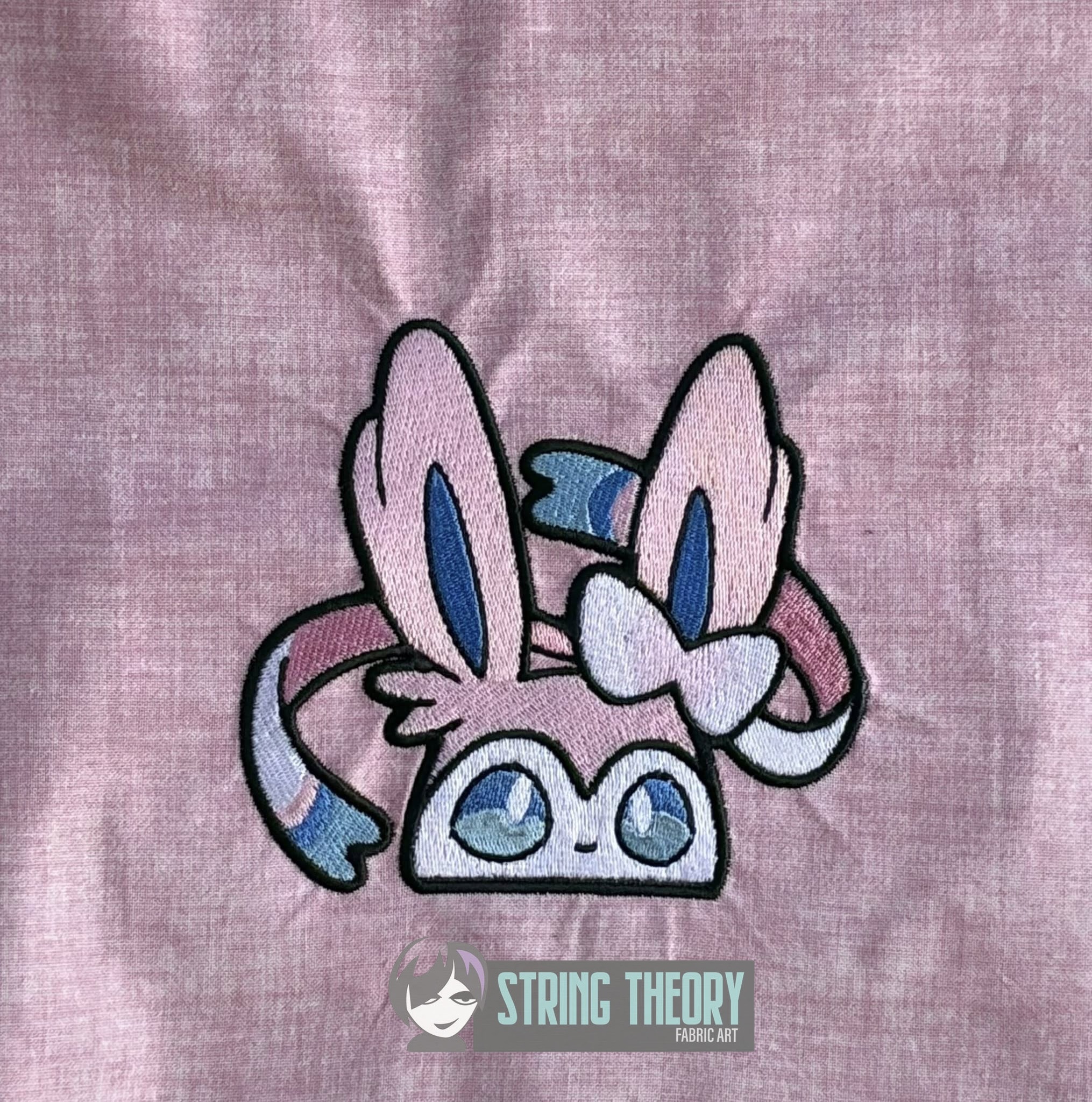Sylveon peeker ITH machine embroidery design
