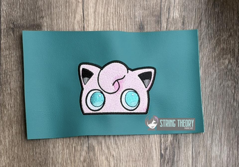 Jigglypuff peeker ITH machine embroidery design