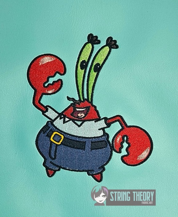 Mr. Krabs SpongeBob SquarePants Machine Embroidery Design