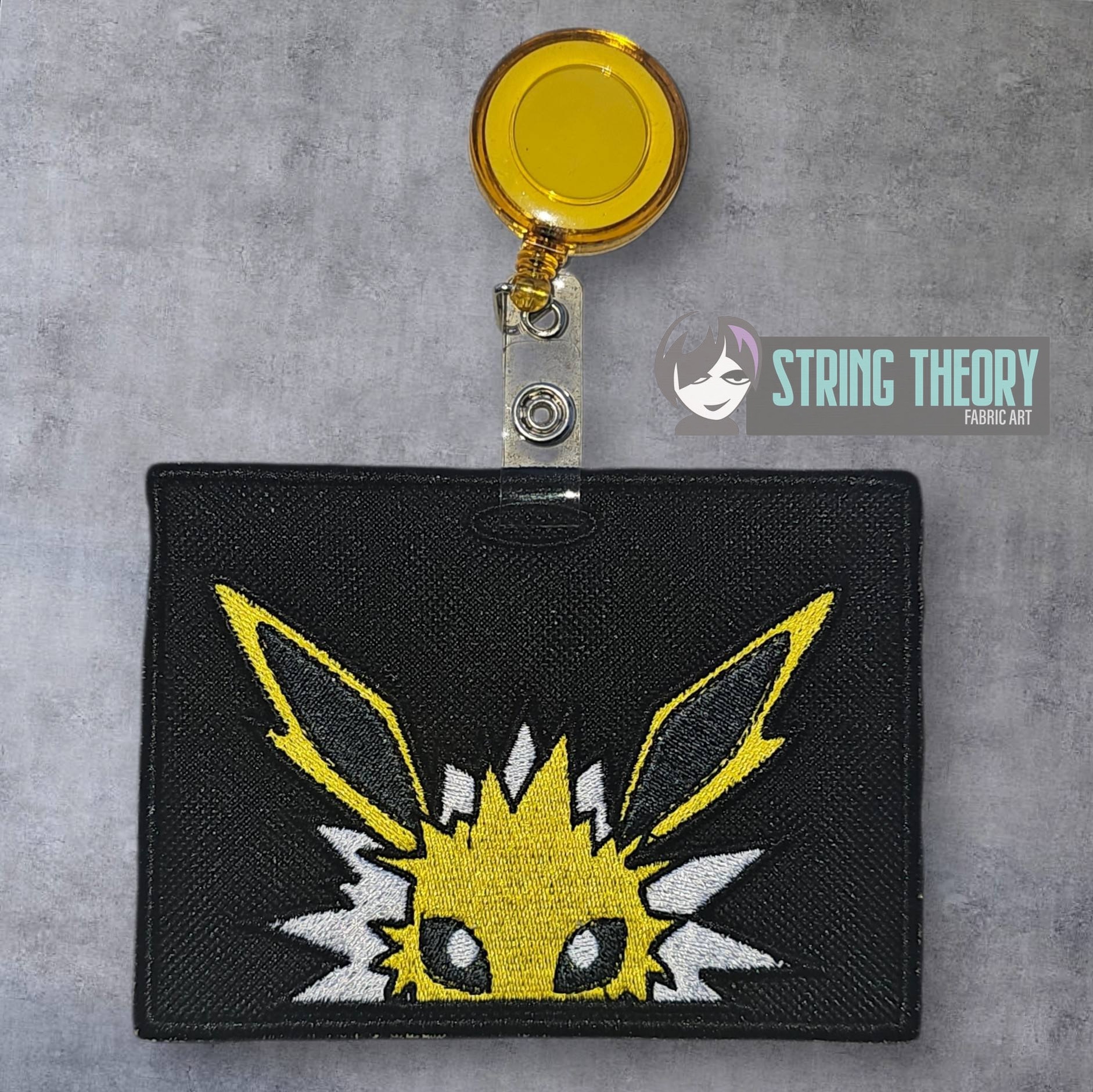Jolteon peeker ITH machine embroidery design