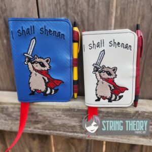 Shenanigan Notebook Cover ITH machine embroidery design