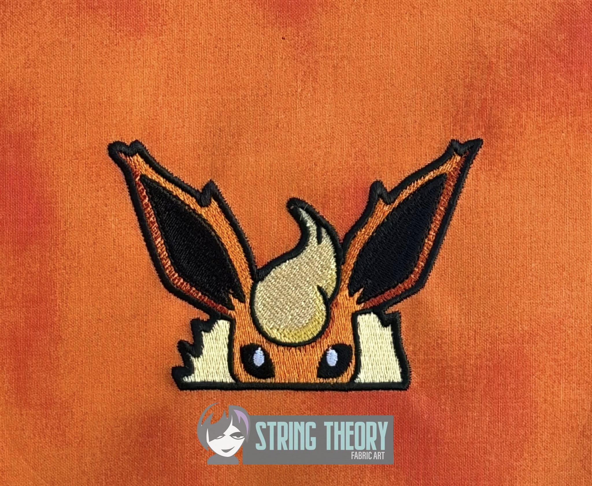 Flareon peeker ITH machine embroidery design