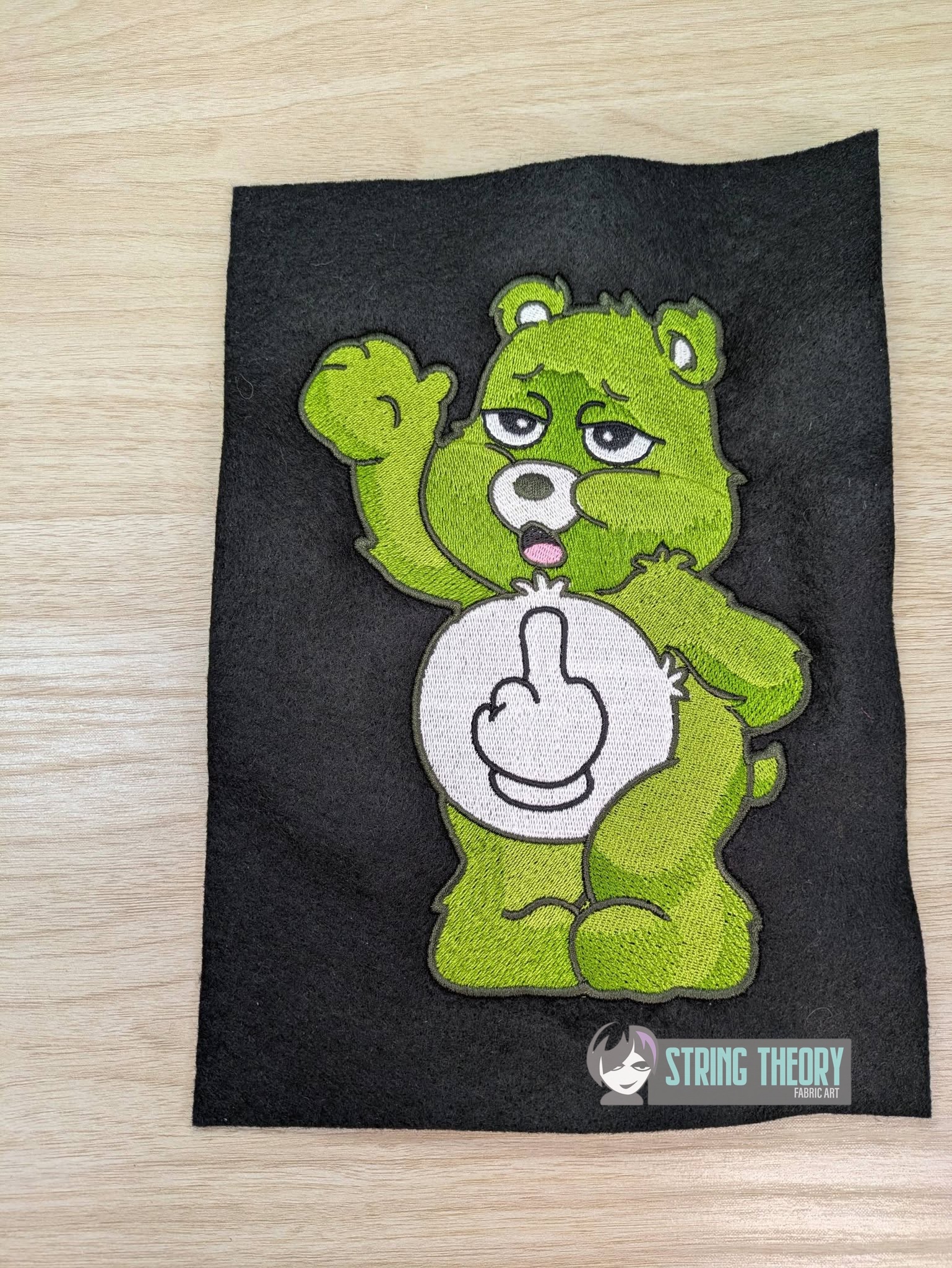No Fucks Bear - Don't Care Bear machine embroidery design