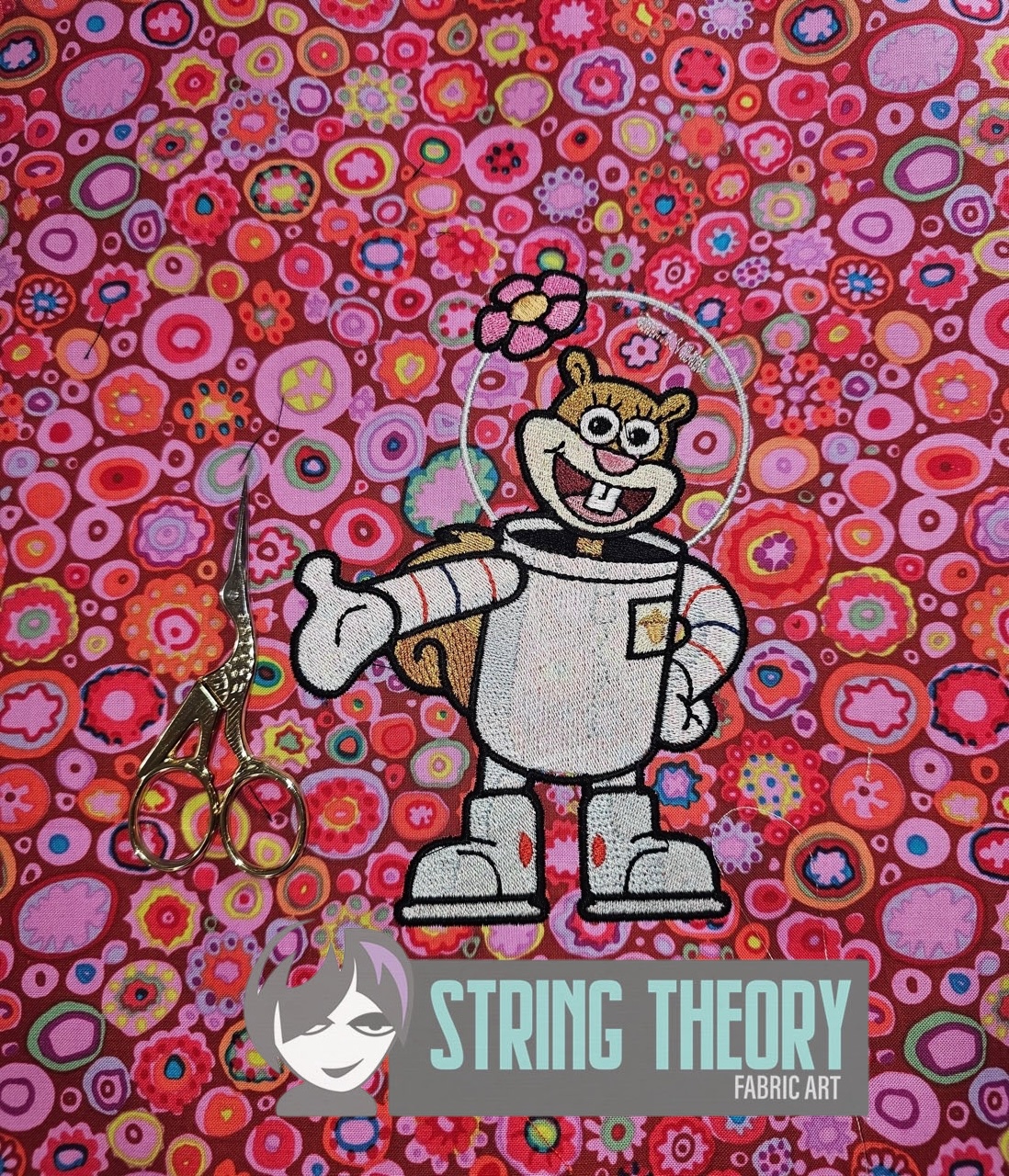 Sandy Cheeks SpongeBob SquarePants Machine Embroidery Design