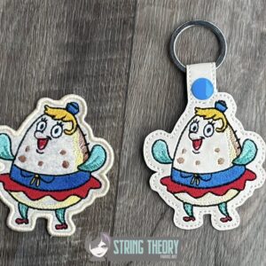 Mrs. Puff SpongeBob SquarePants ITH Machine Embroidery Design