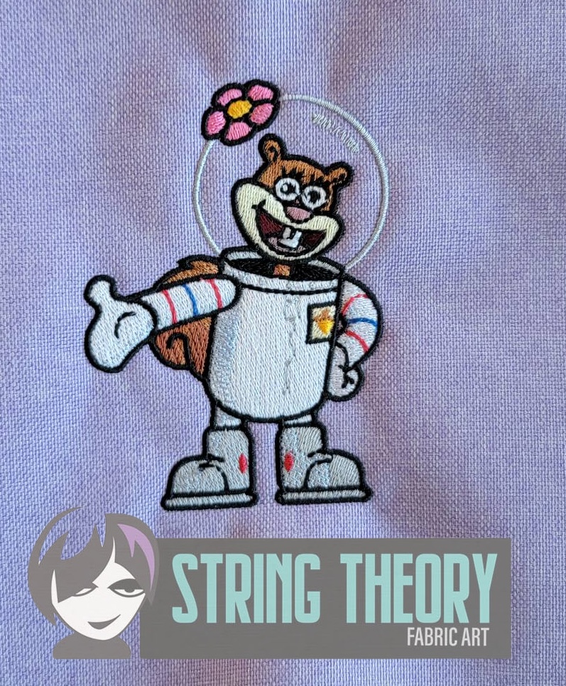 Sandy Cheeks SpongeBob SquarePants Machine Embroidery Design