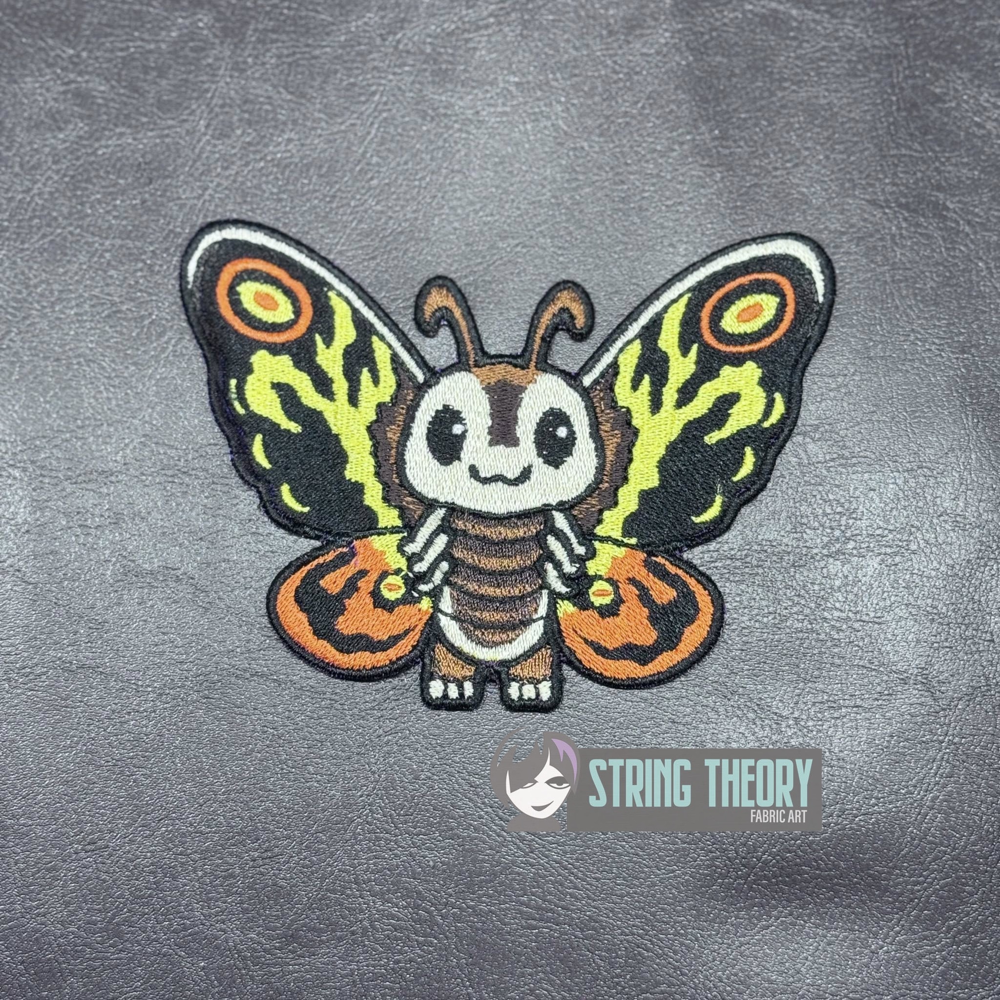 Chibi Kaiju Mothra machine embroidery design pattern