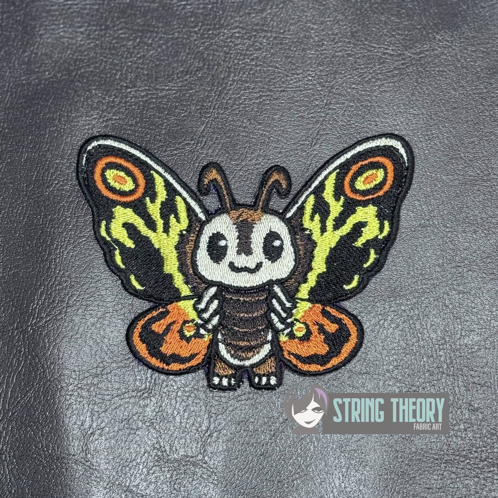 Chibi Kaiju Mothra machine embroidery design pattern