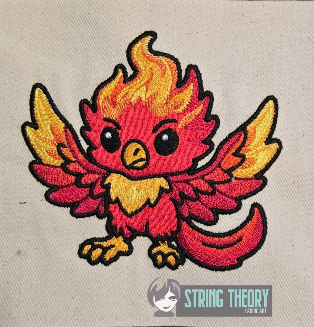 Chibi Phoenix Machine embroidery design pattern