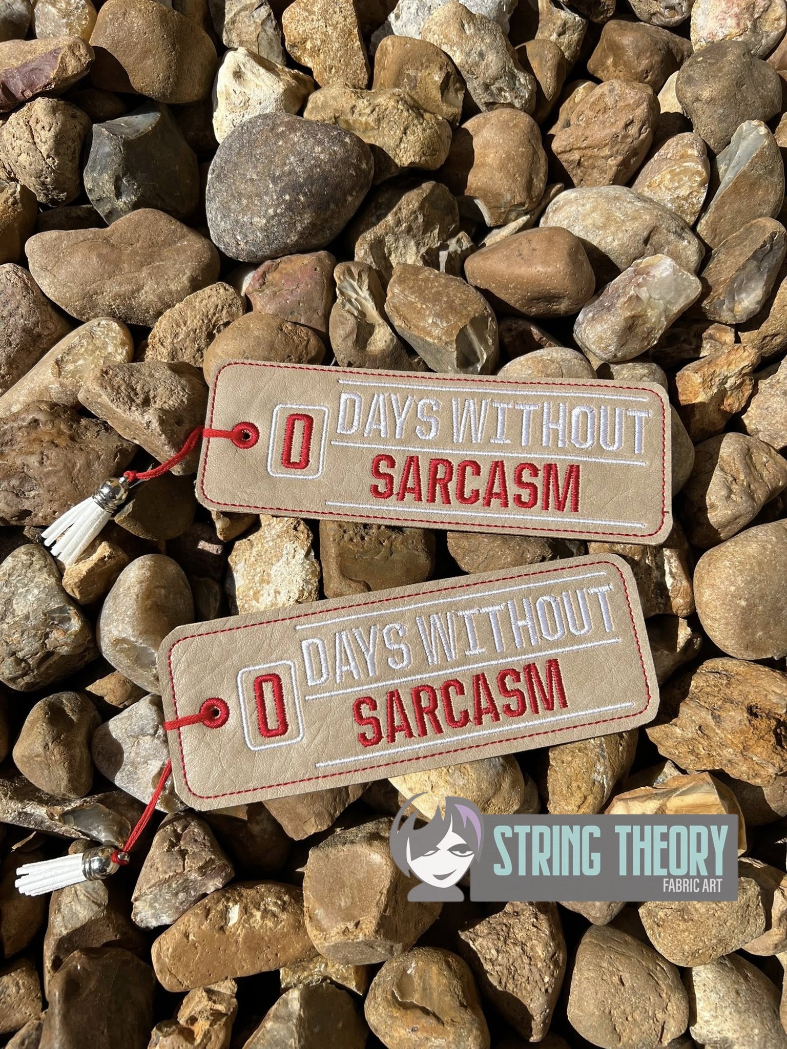 0 Days Sarcasm 2ith Bookmark machine embroidery design