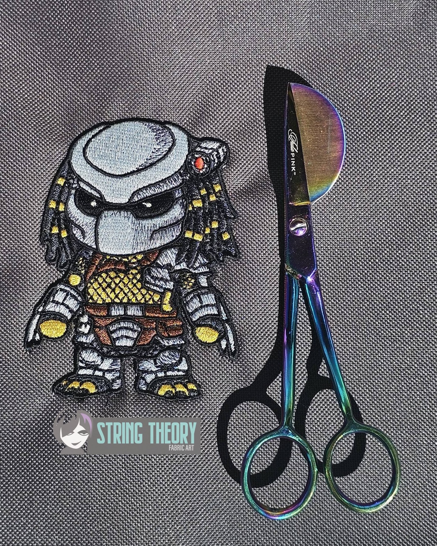 Chibi Predator machine embroidery design