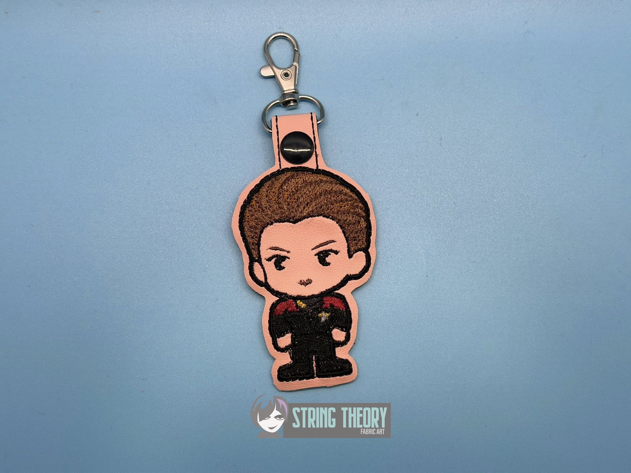 Chibi Janeway Star Trek fob ITH machine embroidery design