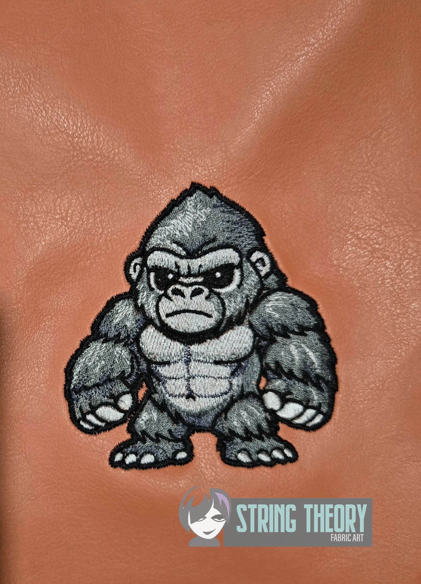 Chibi Kaiju King Kong machine embroidery design pattern